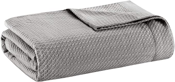 gyptian Cotton Luxury Bed Throw - Grey..