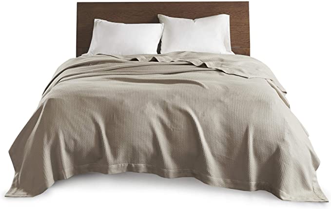 gyptian Cotton Luxury Bed Throw - Khaki..